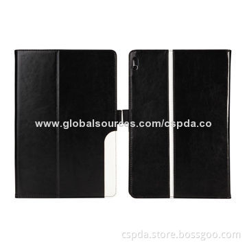Folio Stand Cases for Lenovo Tab A10-70 A7600 with Card Slots and White Stripe